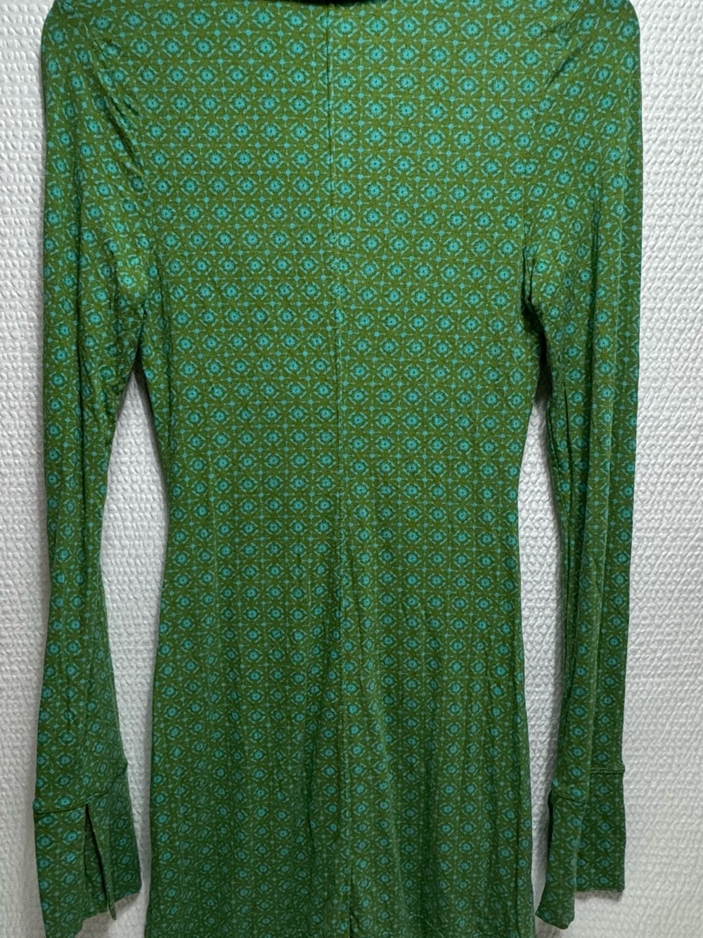 Free people Green Button-Front Long Sleeve Shirt Dress - Picture 3 of 10